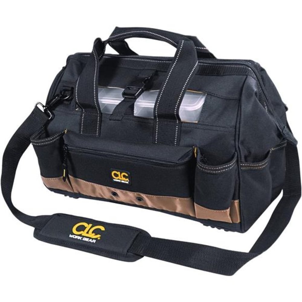 CLC Custom Leathercraft 1534 16 in. Tote Bag with Top Plastic Tray, 23 Pocket